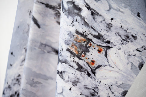 Misty Sea Fabric - Grey